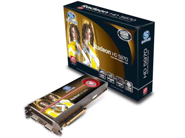 SAPPHIRE HD5970 2G GDDR5 PCI-E DUAL DVI-I/MINI DP (PCIExp 2GB) �̐��i�摜