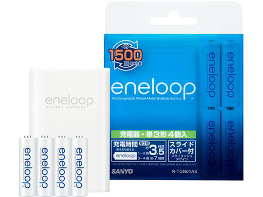 eneloop �P3�`4�t�[�d��Z�b�g N-TGN01AS �̐��i�摜