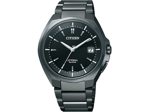 美品・箱・取説❗️CITIZEN・ATTESA・ATD53-3051・電波ソーラー Citizen Attesa ATD53-3051 Cal.H110 Titanium Box Date Solar