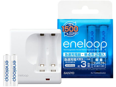 eneloop �P4�`2�t �}���[�d��Z�b�g N-TGR0204AS �̐��i�摜