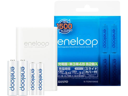 eneloop �P3�`2��/�P4�`2�t�[�d��Z�b�g N-TGN0104AS �̐��i�摜