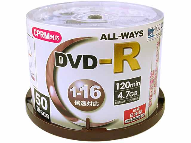 ACP16X50PW (DVD-R 16�{�� 50���g) �̐��i�摜