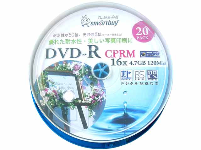 SCPWP16X20PW (DVD-R 16�{�� 20���g) �̐��i�摜