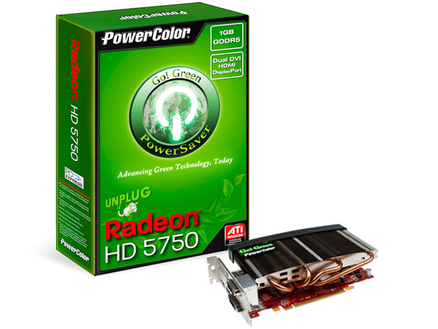 PowerColor Go! Green HD5750 1GB GDDR5 (PCIExp 1GB) �̐��i�摜