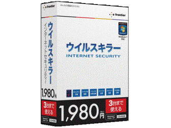 �E�C���X�L���[ INTERNET SECURITY 3���1�N�� Windows7�Ή� CD�� �̐��i�摜