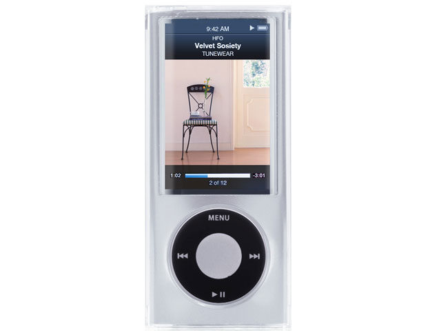 COLORSHELL for iPod nano 5G USB�d���A�_�v�^�t���X�^�[�^�[�Z�b�g �V���o�[ TUN-IP-000099 �̐��i�摜