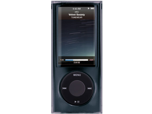 COLORSHELL for iPod nano 5G USB�d���A�_�v�^�t���X�^�[�^�[�Z�b�g �u���b�N TUN-IP-000100 �̐��i�摜