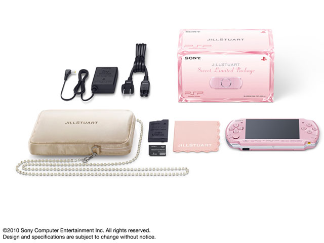 PSP �v���C�X�e�[�V�����E�|�[�^�u�� JILLSTUART �uSweet Limited Package�v �u���b�T���E�s���N PSPJ-30015 �̐��i�摜