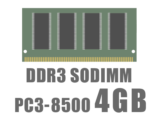 SODIMM DDR3 PC3-8500 4GB �̐��i�摜