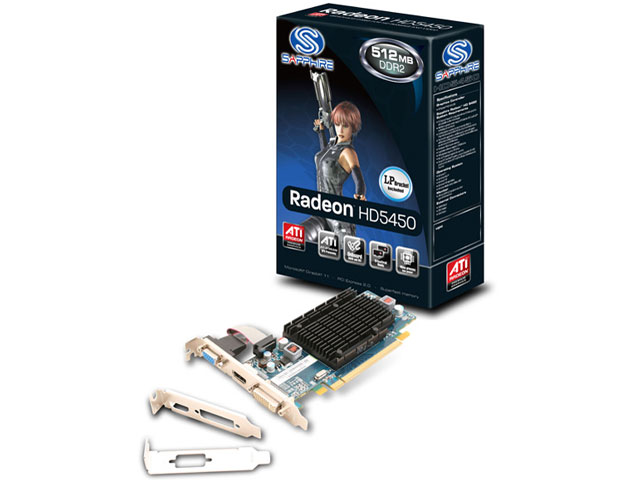 SAPPHIRE HD5450 512M DDR2 PCI-E HDMI/DVI-I/VGA (PCIExp 512MB) �̐��i�摜