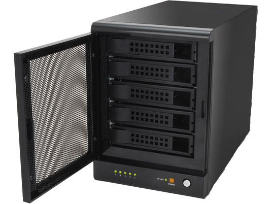 �h���C�u�h�ASATA�{�b�N�XRAID 5BAY EX35EU2R �̐��i�摜