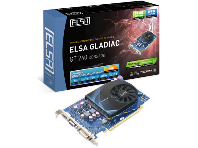 ELSA GLADIAC GT 240 DDR5 1GB (PCIExp 1GB) �̐��i�摜