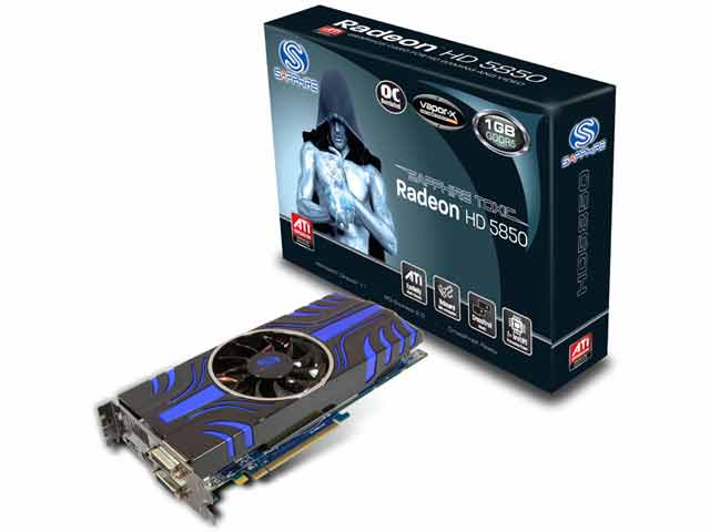 SAPPHIRE TOXIC HD5850 1G GDDR5 PCI-E DUAL DVI-I/HDMI/DP (PCIExp 1GB) �̐��i�摜