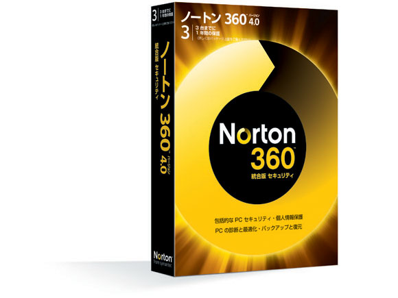 Norton 360 �o�[�W���� 4.0 �̐��i�摜