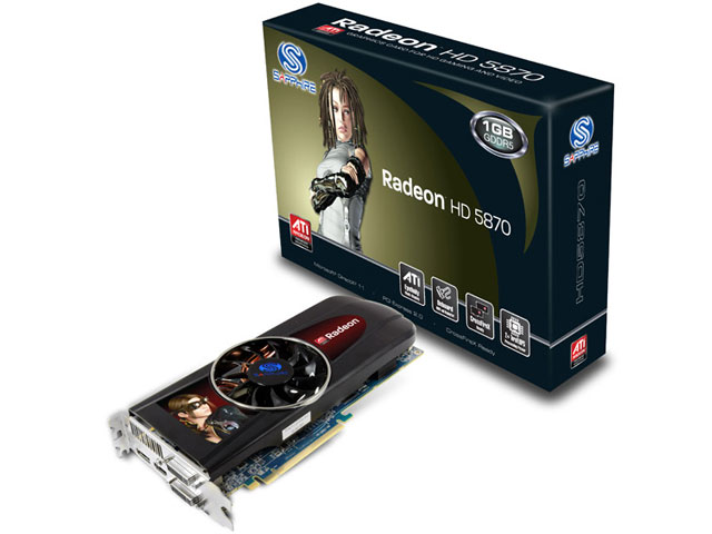SAPPHIRE HD5870 1G GDDR5 PCI-E DUAL DVI-I/HDMI/DP Original (PCIExp 1GB) �̐��i�摜