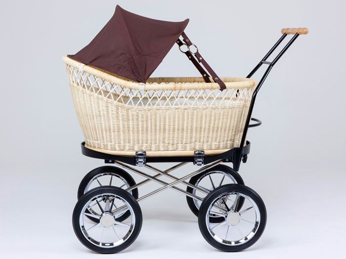 東京乳母車 プスプス ブラックシリーズ/ブラウン幌 シルバー車輪 価格