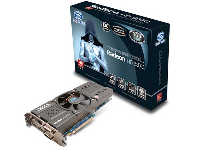 SAPPHIRE TOXIC HD5870 2G GDDR5 PCI-E DUAL DVI-I/HDMI/DP (PCIExp 2GB) �̐��i�摜