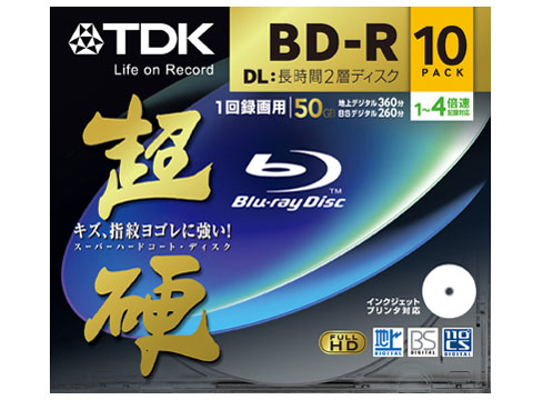 BRV50HCPWB10A [BD-R DL 4�{�� 10���g] �̐��i�摜
