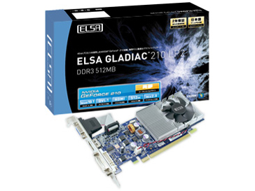 ELSA GLADIAC 210 LP2 DDR3 512MB [PCIExp 512MB] �̐��i�摜