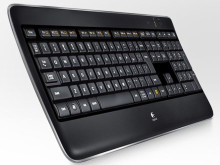 Wireless Illuminated Keyboard K800 [�u���b�N] �̐��i�摜