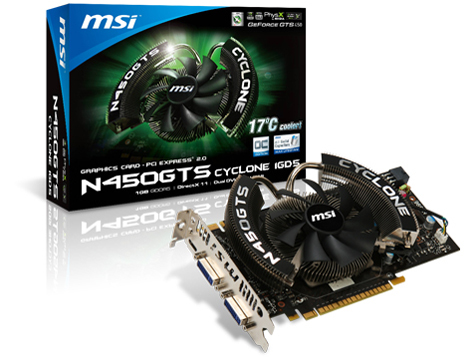 N450GTS Cyclone 1G OC/D5 [PCIExp 1GB] �̐��i�摜