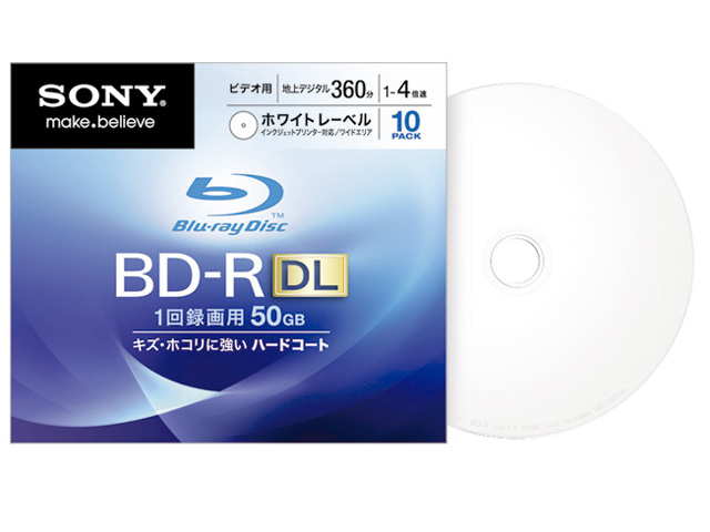 10BNR2VCPS4 [BD-R DL 4�{�� 10���g] �̐��i�摜