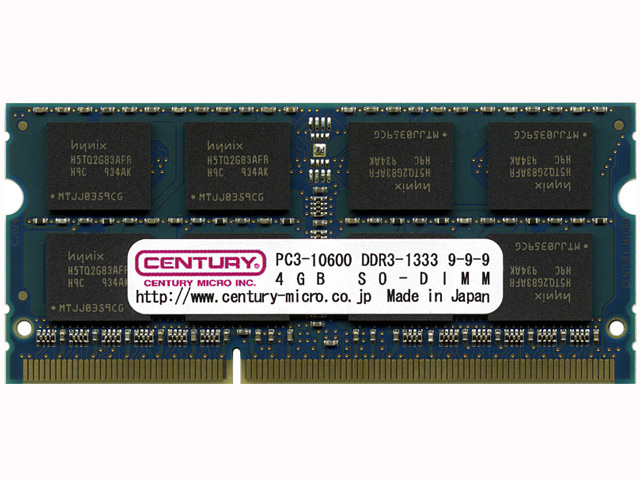 CD4G-SOD3U1333M [SODIMM DDR3 PC3-10600 4GB Mac] �̐��i�摜