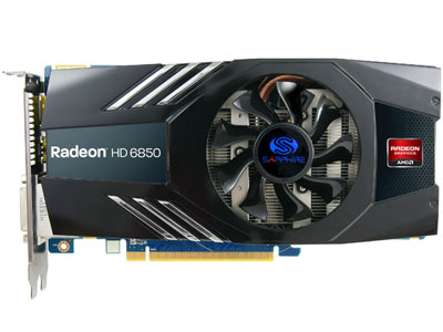 SAPPHIRE HD6850 1G GDDR5 PCI-E DL-DVI-I/SL-DVI-D/HDMI/DP [PCIExp 1GB]