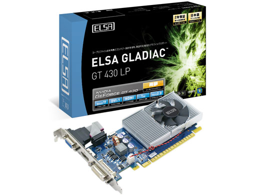 ELSA GLADIAC GT 430 LP 1GB [PCIExp 1GB] �̐��i�摜