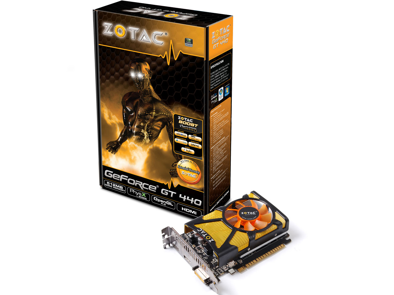 ZOTAC GeForce GT 440 512MB ZT-40701-10L [PCIExp 512MB]