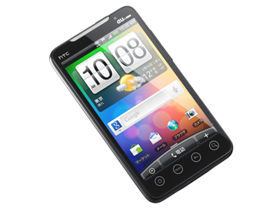 �w�{�� ����1 �u���b�N�x htc EVO WiMAX ISW11HT au �̐��i�摜