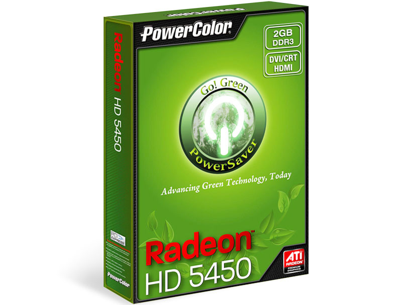 PowerColor Go! Green HD5450 2GB DDR3 HDMI AX5450 2GBK3-SH [PCIExp 2GB]