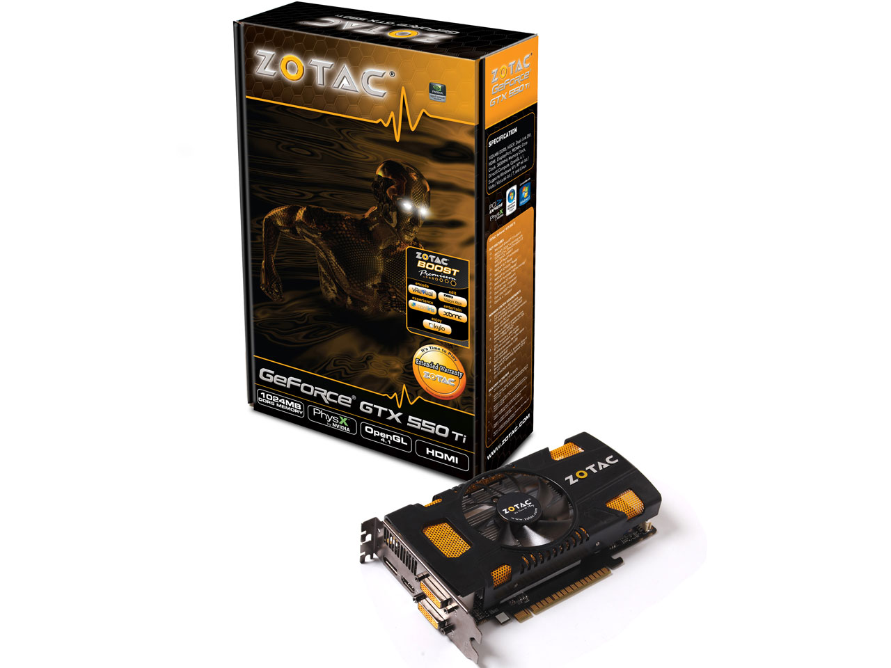 ZOTAC GeForce GTX 550 Ti ZT-50401-10L [PCIExp 1GB �o���N]