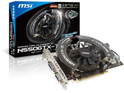 N550GTX-Ti Cyclone II 1G D5 OC [PCIExp 1GB] �̐��i�摜