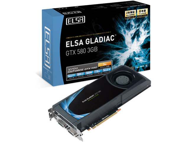 ELSA GLADIAC GTX 580 3GB [PCIExp 3GB] �̐��i�摜