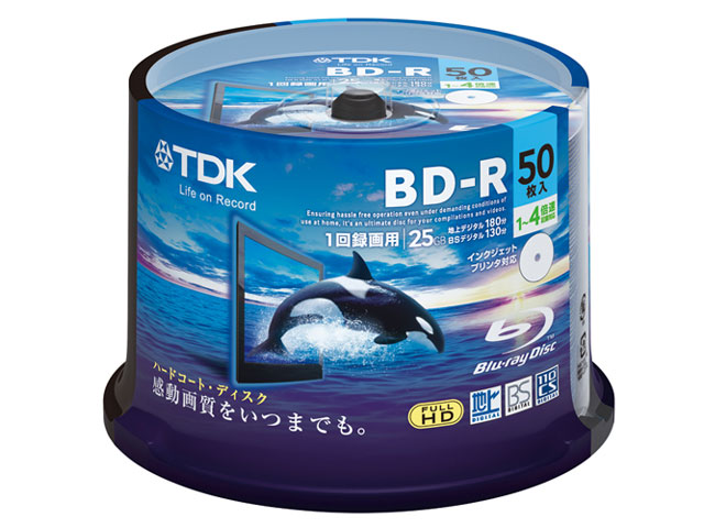 BRV25PWB50PA [BD-R 4�{�� 50���g] �̐��i�摜