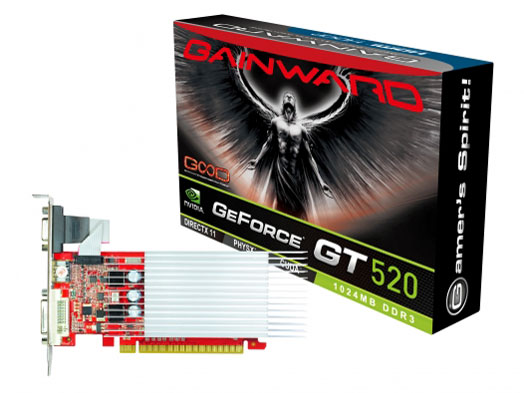 Gainward GeForce GT520 1024MB SilentFX [PCIExp 1GB] �̐��i�摜