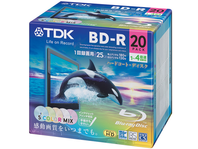 BRV25PWMB20A [BD-R 4�{�� 20���g] �̐��i�摜