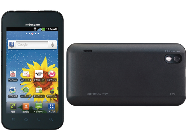Optimus bright L-07C docomo [Black] �̐��i�摜