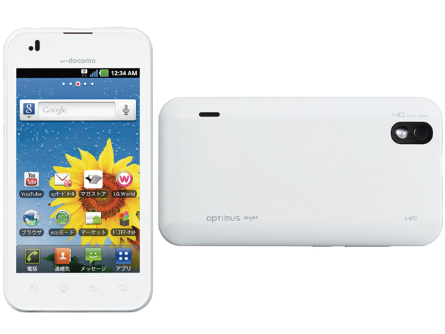Optimus bright L-07C docomo [White] �̐��i�摜