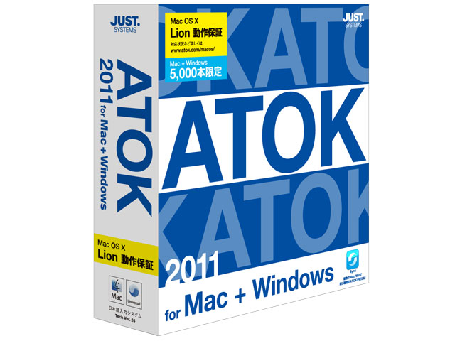 ATOK 2011 for Mac + Windows �̐��i�摜