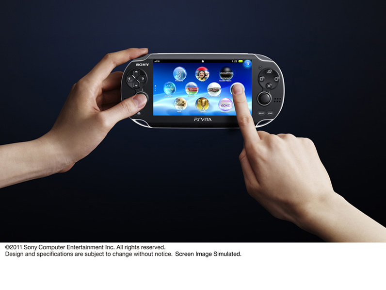 PlayStation Vita (�v���C�X�e�[�V���� ���B�[�^) 3G/Wi-Fi���f�� PCH-1100 AB01 [�N���X�^���E�u���b�N]