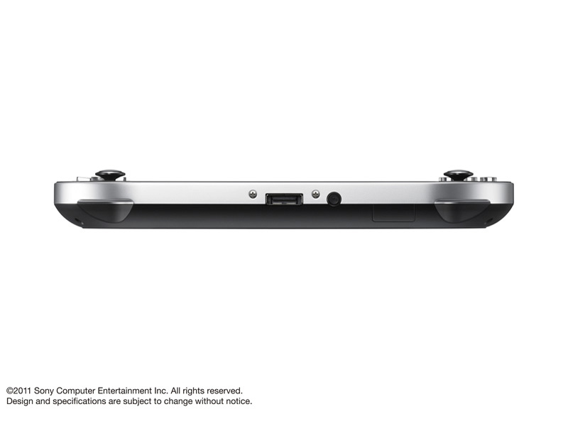 『本体 底面』 PlayStation Vita (プレイステーション ヴィータ) 3G/Wi-Fiモデル PCH-1100 AB01 [クリスタル・ブラック] の製品画像