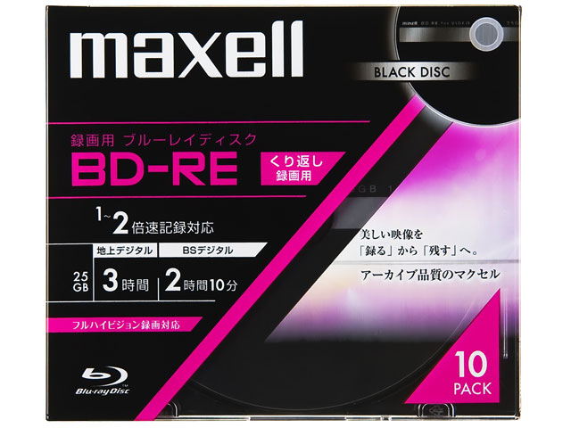 BE25VFBLA.10S [BD-RE 2�{�� 10���g] �̐��i�摜