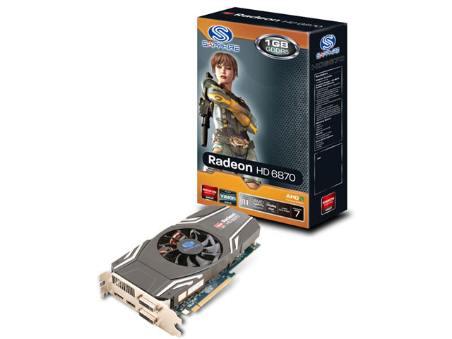 SAPPHIRE HD6870 1G GDDR5 PCI-E DL-DVI-I+SL-DVI-D/HDMI/DP [PCIExp 1GB] �̐��i�摜