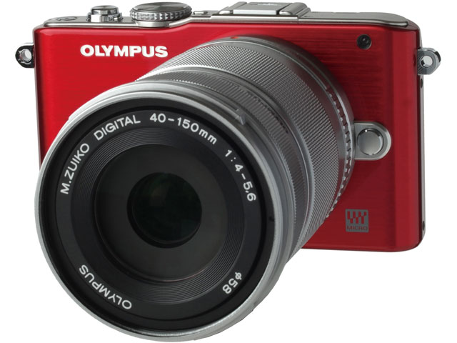 OLYMPUS E-PL3 デジタルカメラ レッド オリンパス OLYMPUS PEN Lite E-PL3 ダブルズームキット [レッド