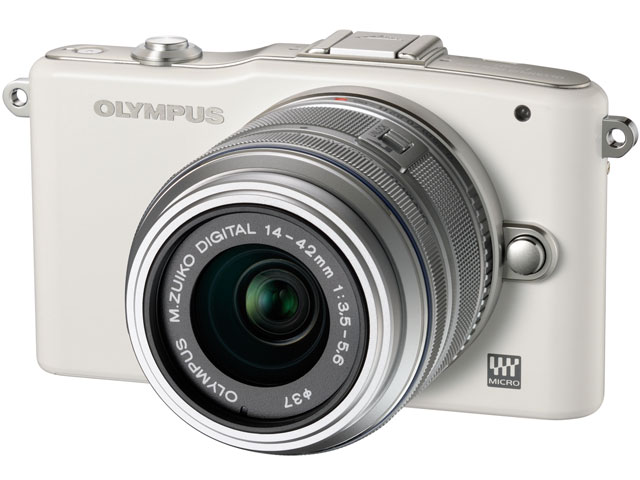 OLYMPUS ミラーレス一眼 PEN mini E-PM1 ボディ ホワイト E-PM1 BODY