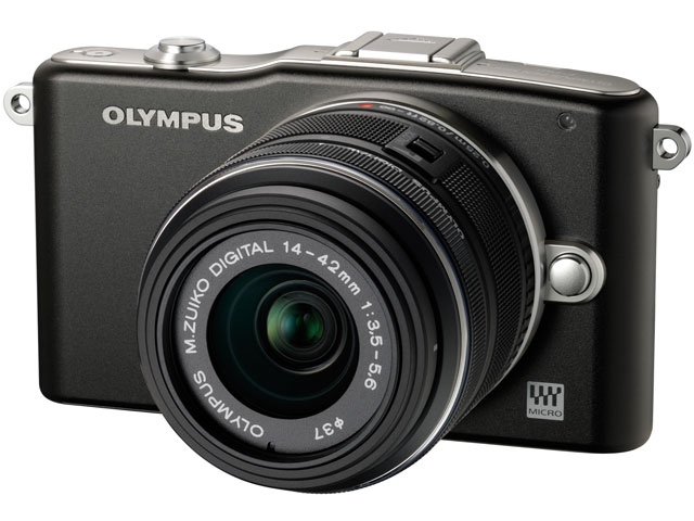 OLYMPUS PEN mini E-PM1 �����Y�L�b�g [�u���b�N] �̐��i�摜