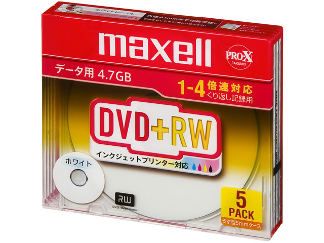 D+RW47PWB.S1P5S A [DVD+RW 4�{�� 5���g] �̐��i�摜