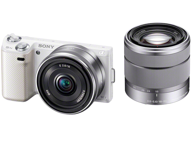SONY - SONY α NEX-5D ダブルレンズキット Amazon.co.jp: SONY ミラーレス一眼 α NEX-5 ダブルズームレンズ